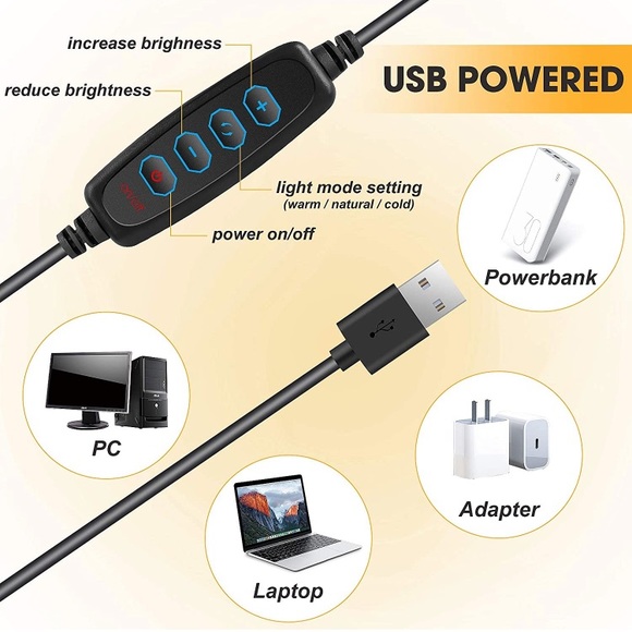 Wegoodsun Small Ring Light for Laptop/Computer - Picture 6 of 7